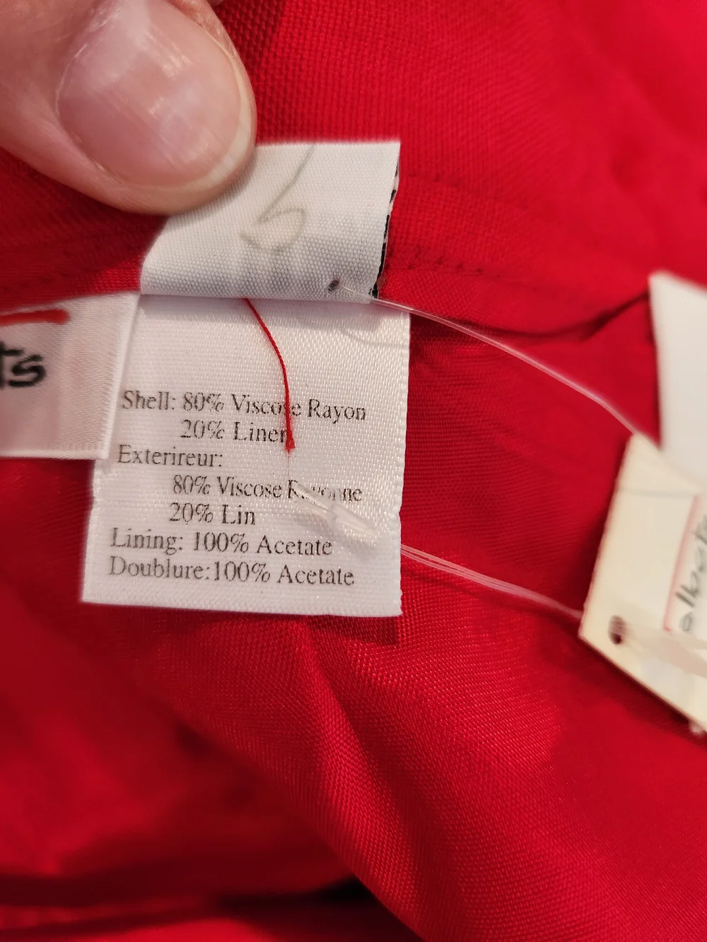 Vintage Skirt NWT 80/90s Talbots Red Midi Pencil SZ 10/ Modern 26